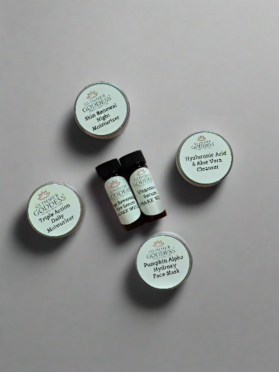 Organic Skin Care Trial Set - Cleanse, Hydrate & Moisturize, 5 Piece Set - Opal Accents