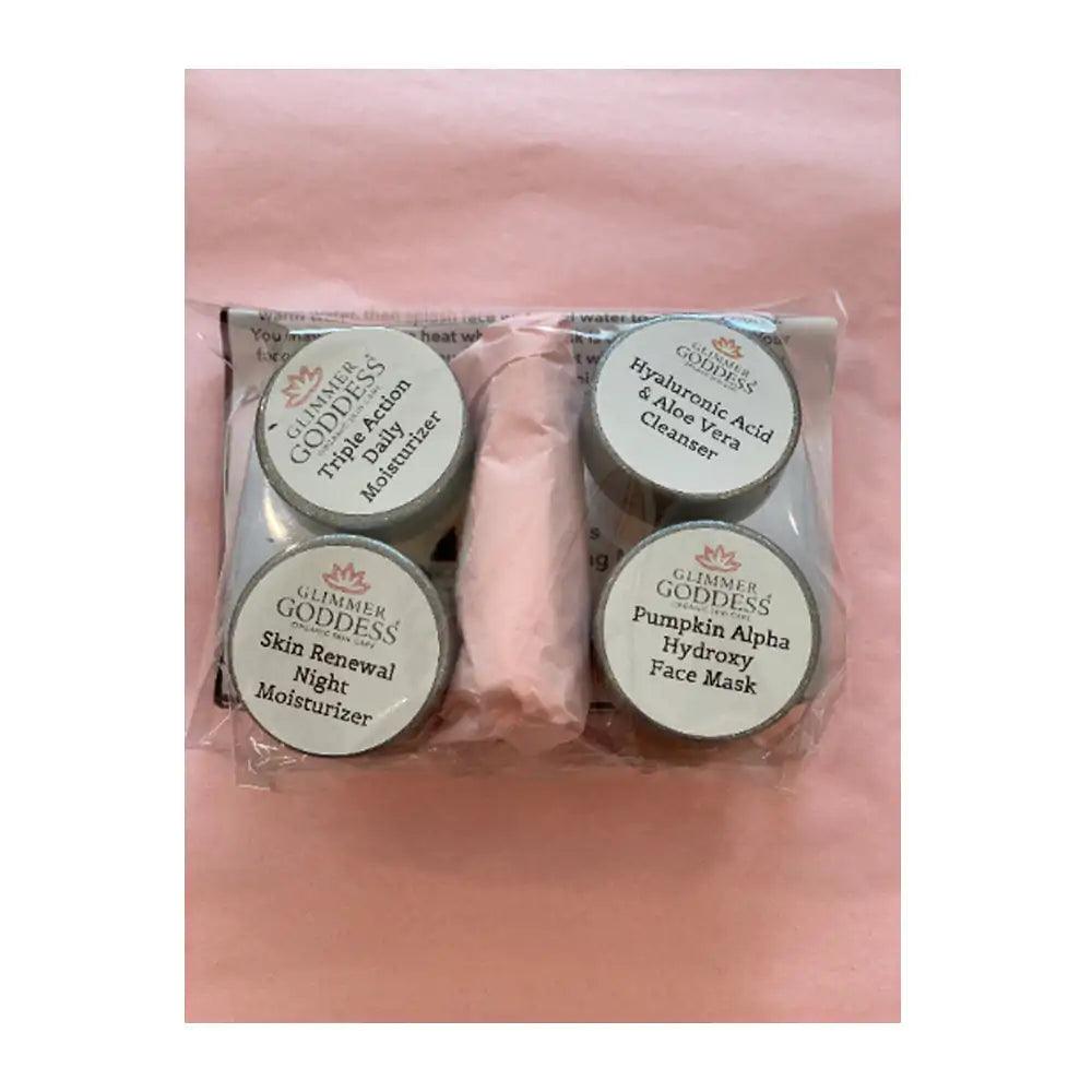 Organic Skin Care Trial Set - Cleanse, Hydrate & Moisturize, 5 Piece Set - Opal Accents