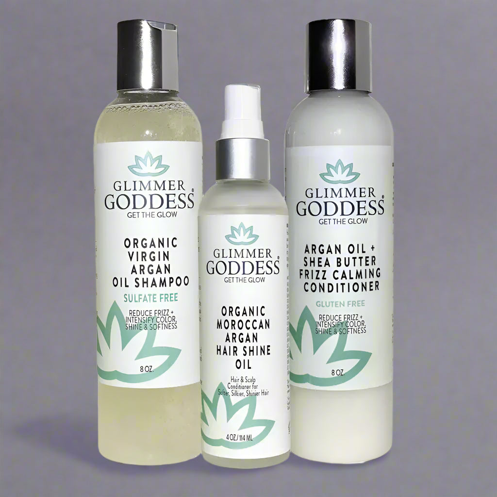 Organic Argan Oil Trio - Cleanse, Nourish & Hydrate - Opal Accents