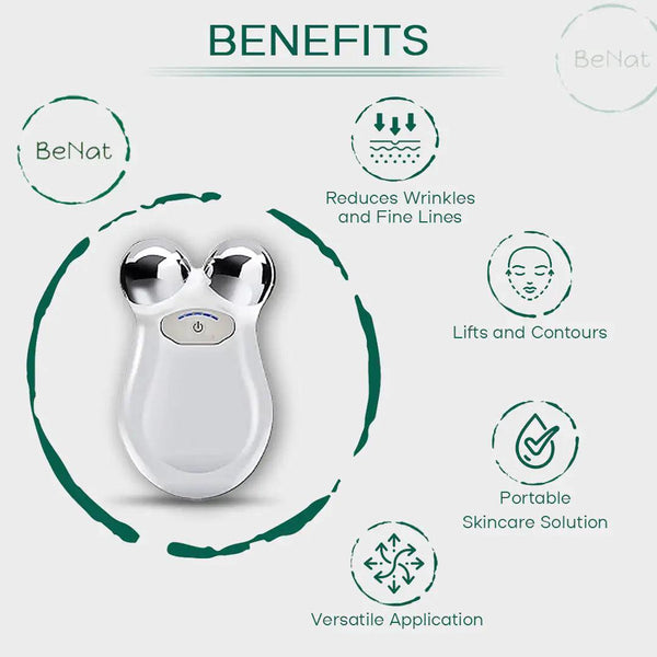 Microcurrent Facial Toning Massager - Reduce Wrinkles