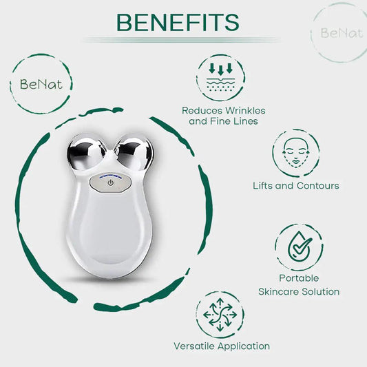 Microcurrent Facial Toning Massager - Reduce Wrinkles - Opal Accents