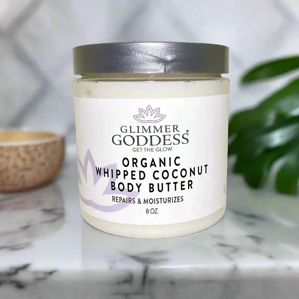 Organic Whipped Coconut Body Butter - Reduce Dry Skin - Opal Accents