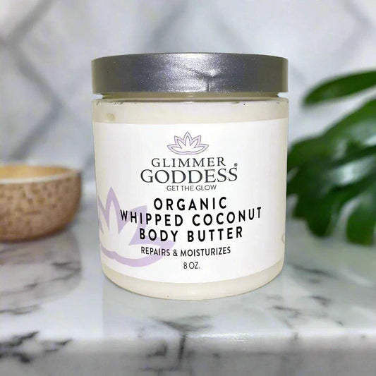 Organic Whipped Coconut Body Butter - Reduce Dry Skin - Opal Accents